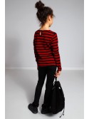 Burgundy Striped Sweater NDZ36039 - Online store - Boutique